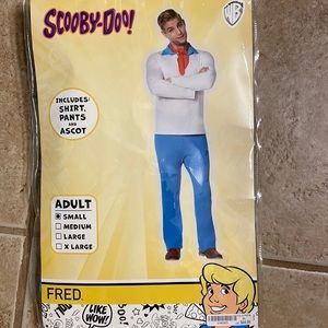 Never worn Scooby Doo Fred Halloween Costume size Small from Spirit Halloween